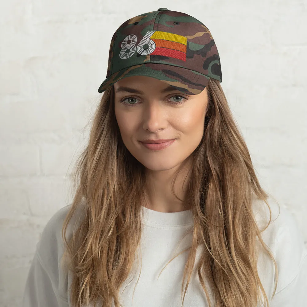 Retro Tri-Line 1986 Baseball Dad Hat