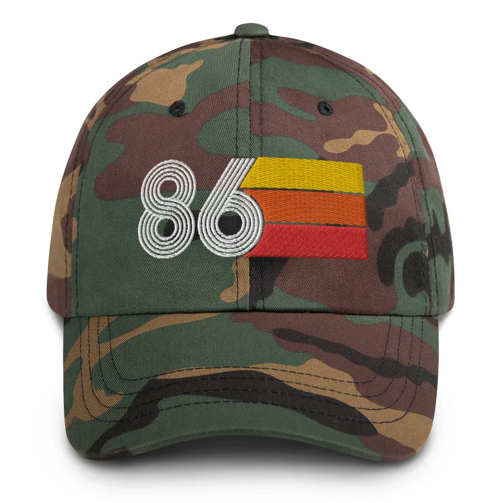 Retro Tri-Line 1986 Baseball Dad Hat