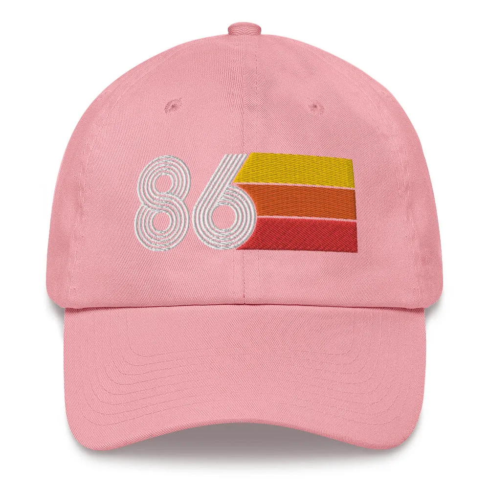 Retro Tri-Line 1986 Baseball Dad Hat