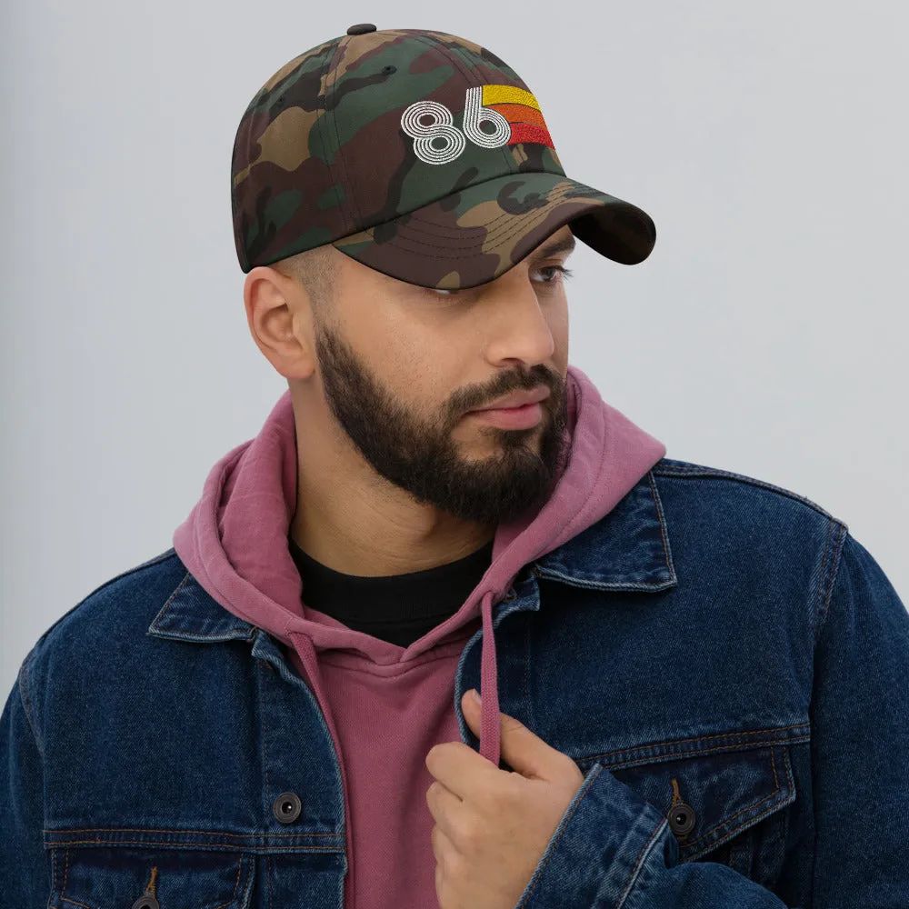 Retro Tri-Line 1986 Baseball Dad Hat