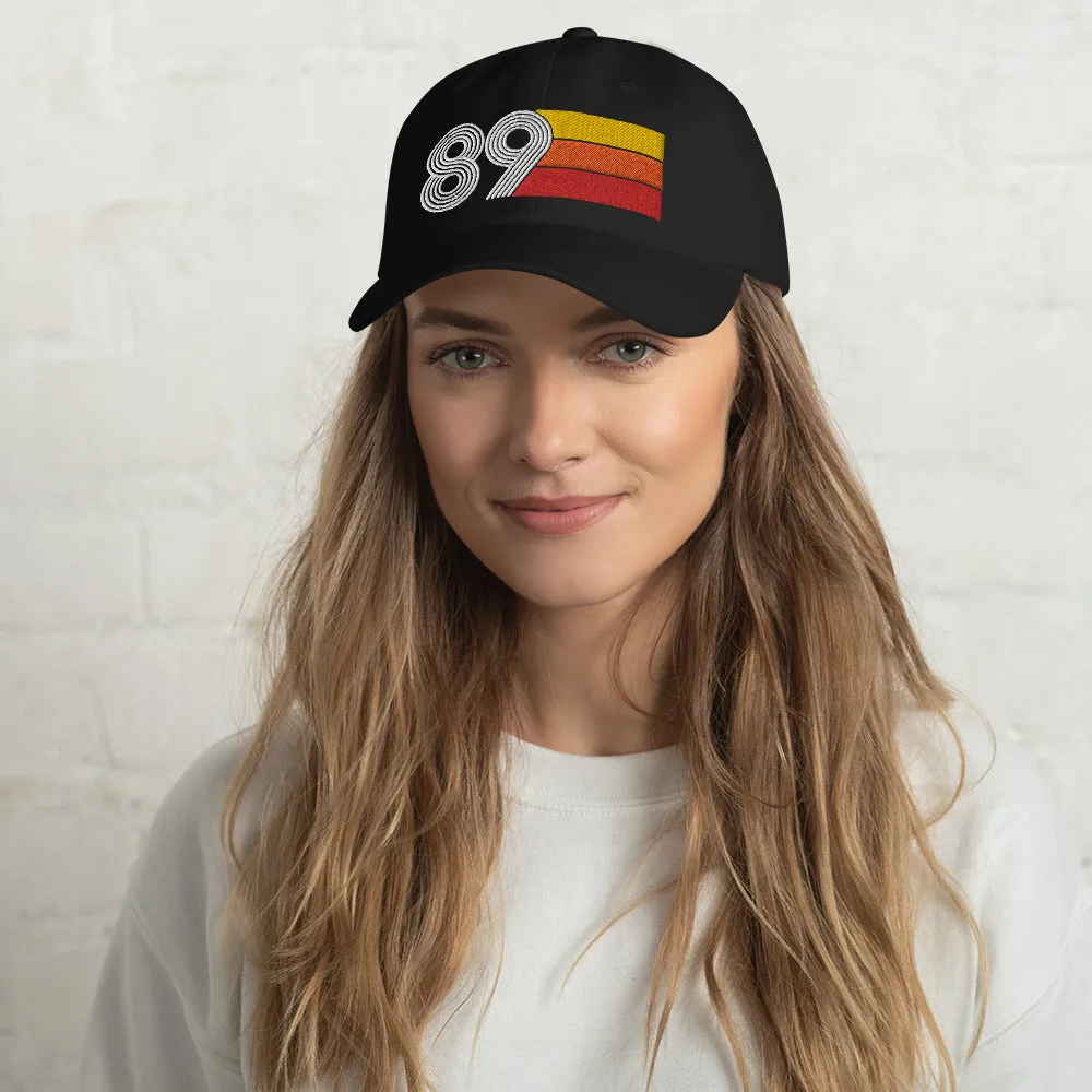 Retro Tri-Line 1989 Baseball Dad Hat