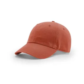 Richardson Texas Orange Lifestyle Unstructured Washed Chino Cap