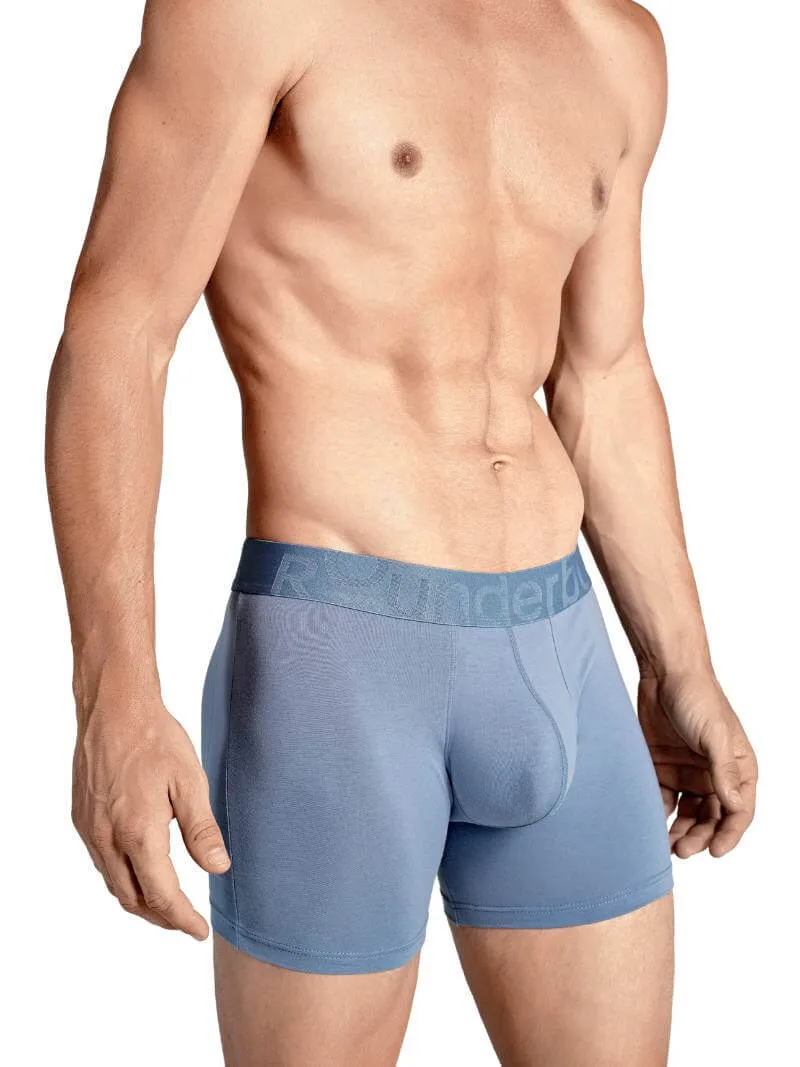 Rounderbum Enhancing & Reshaping Boxer Brief with Padded Bum and Pouch, Light Blue
