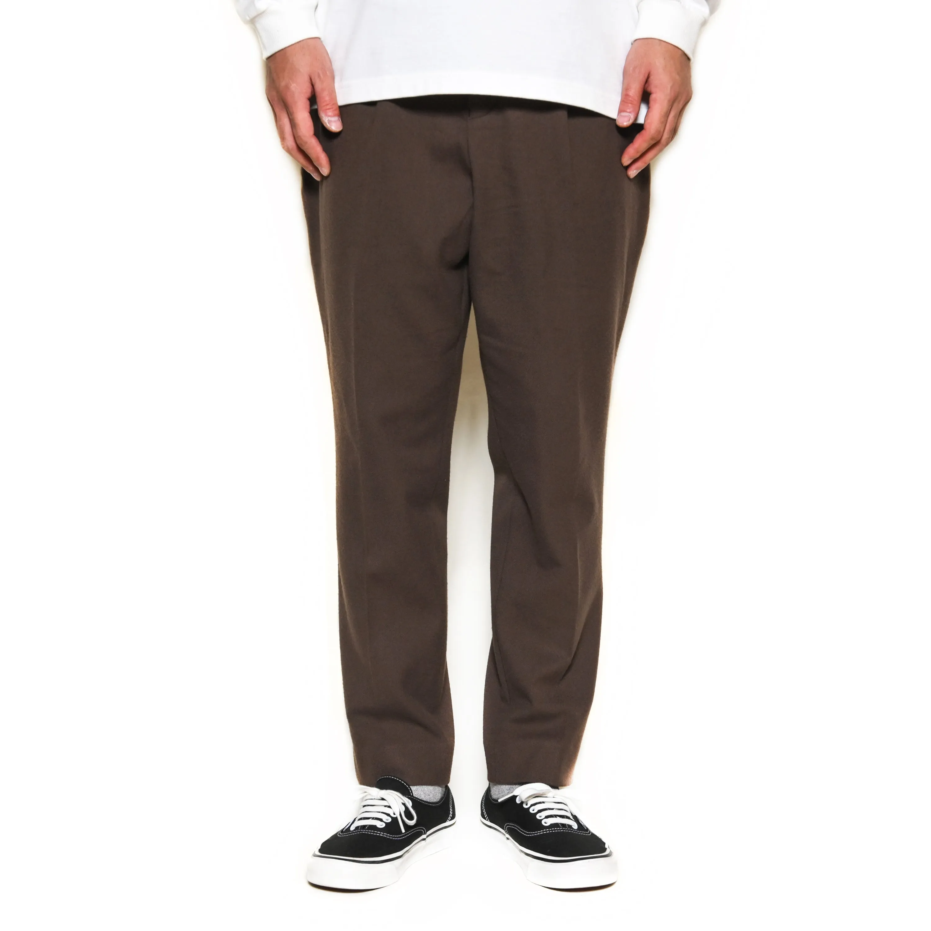 R/P STRECTH TWEED TYPE TAPERED SLACKS