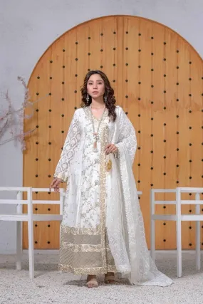 Ruby Couture - Agha jaan - 3 Piece - Organza & Silk