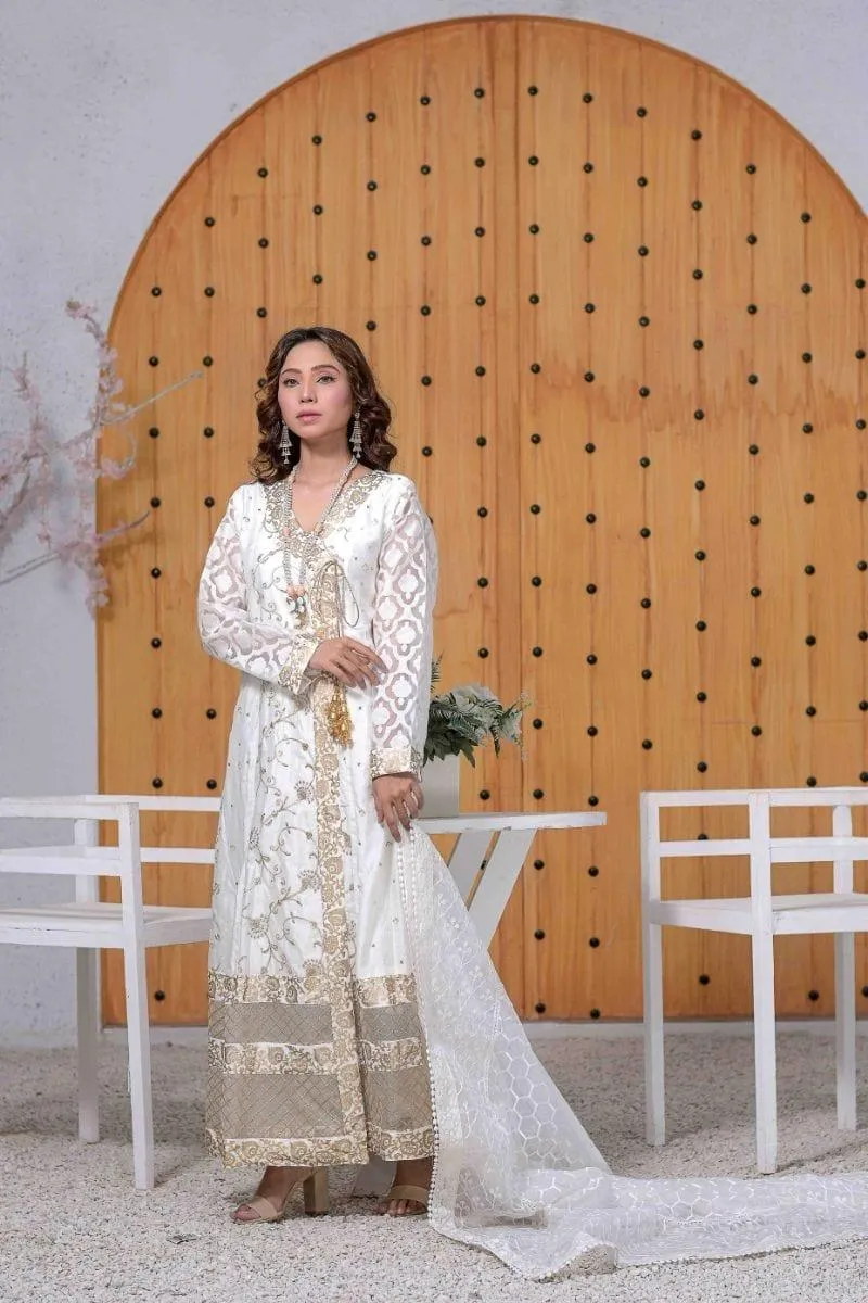 Ruby Couture - Agha jaan - 3 Piece - Organza & Silk