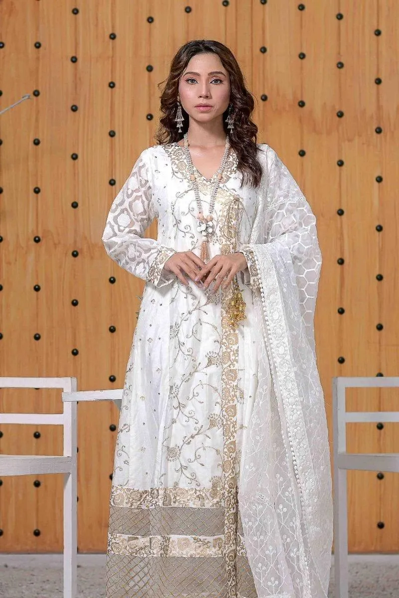 Ruby Couture - Agha jaan - 3 Piece - Organza & Silk