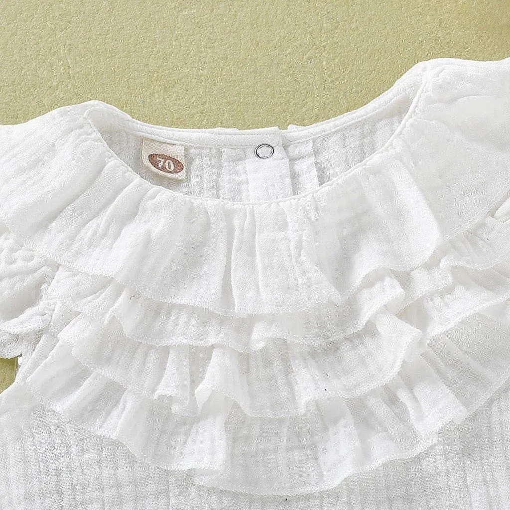 Ruffled Romper with headband