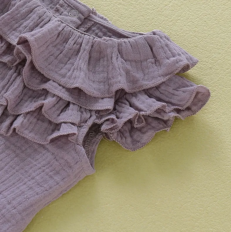 Ruffled Romper with headband