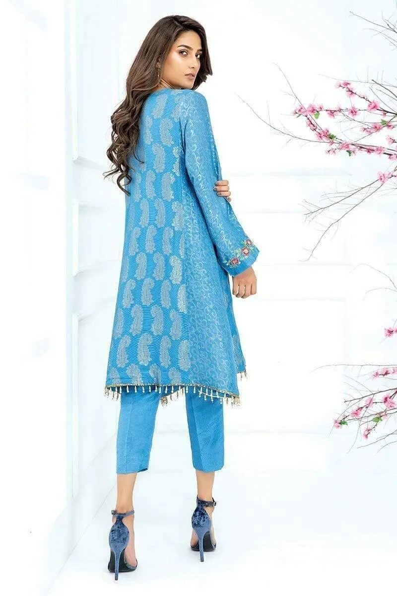 Sadia Aamir - Arctic Santorini - SA-LP19 - Jamavar Handwork - 1 Piece