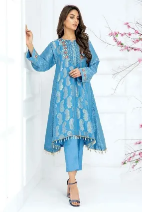 Sadia Aamir - Arctic Santorini - SA-LP19 - Jamavar Handwork - 1 Piece