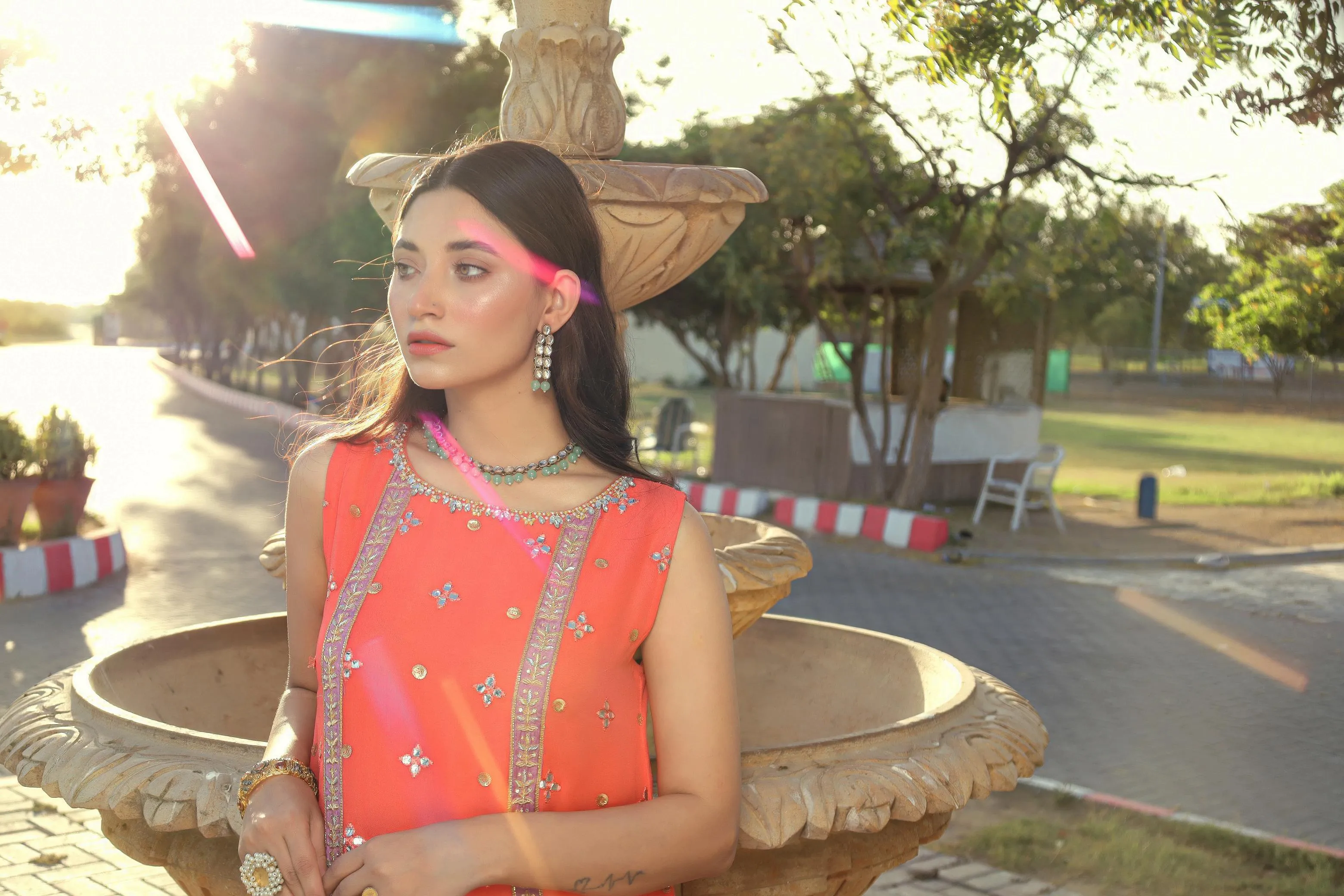 Sadia Aamir - Barq - Embroidered Chiffon - 3 Piece