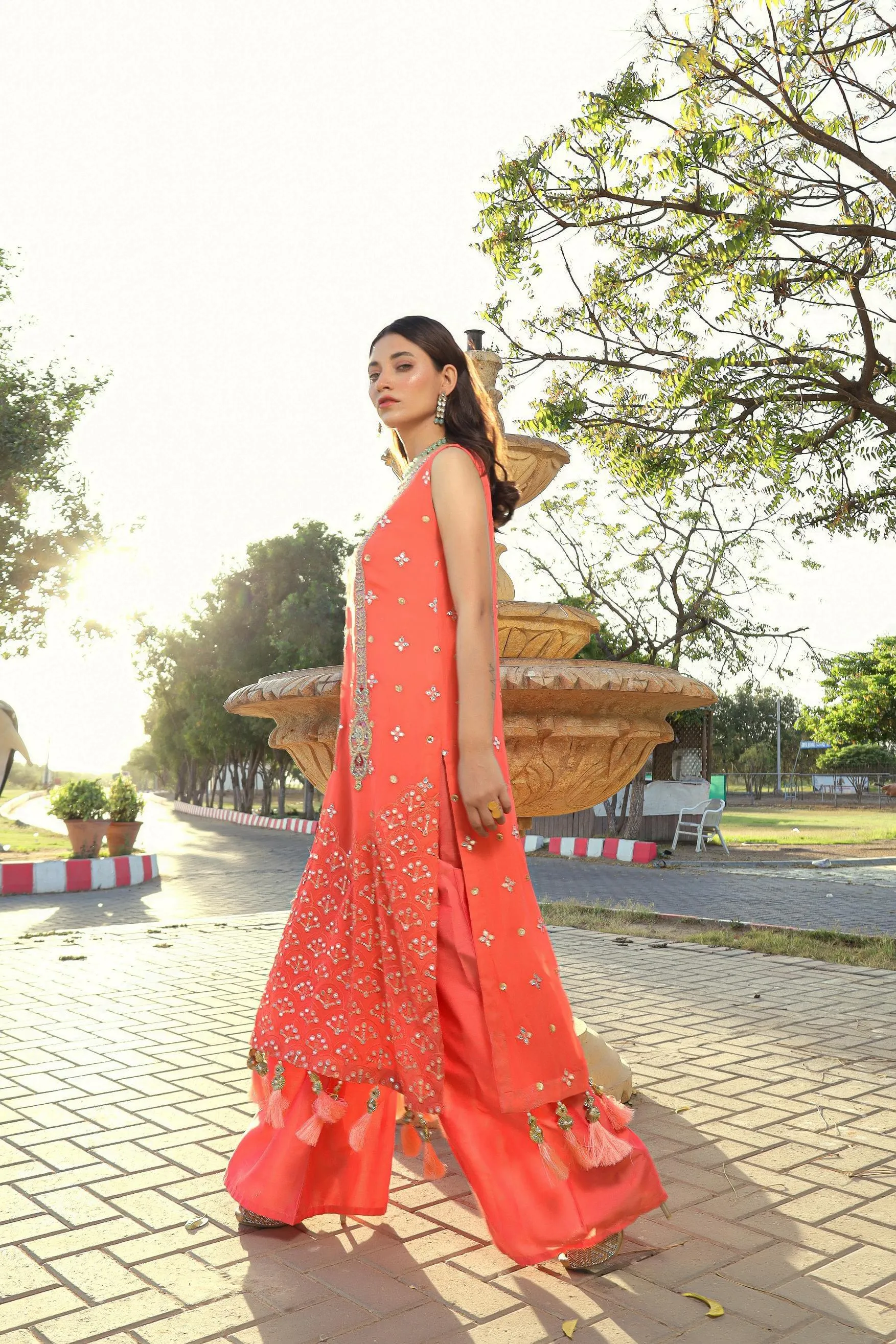 Sadia Aamir - Barq - Embroidered Chiffon - 3 Piece