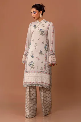 Sana Safinaz - H243-008B-2AC - Grey - Printed - 2 Piece - Unstitch