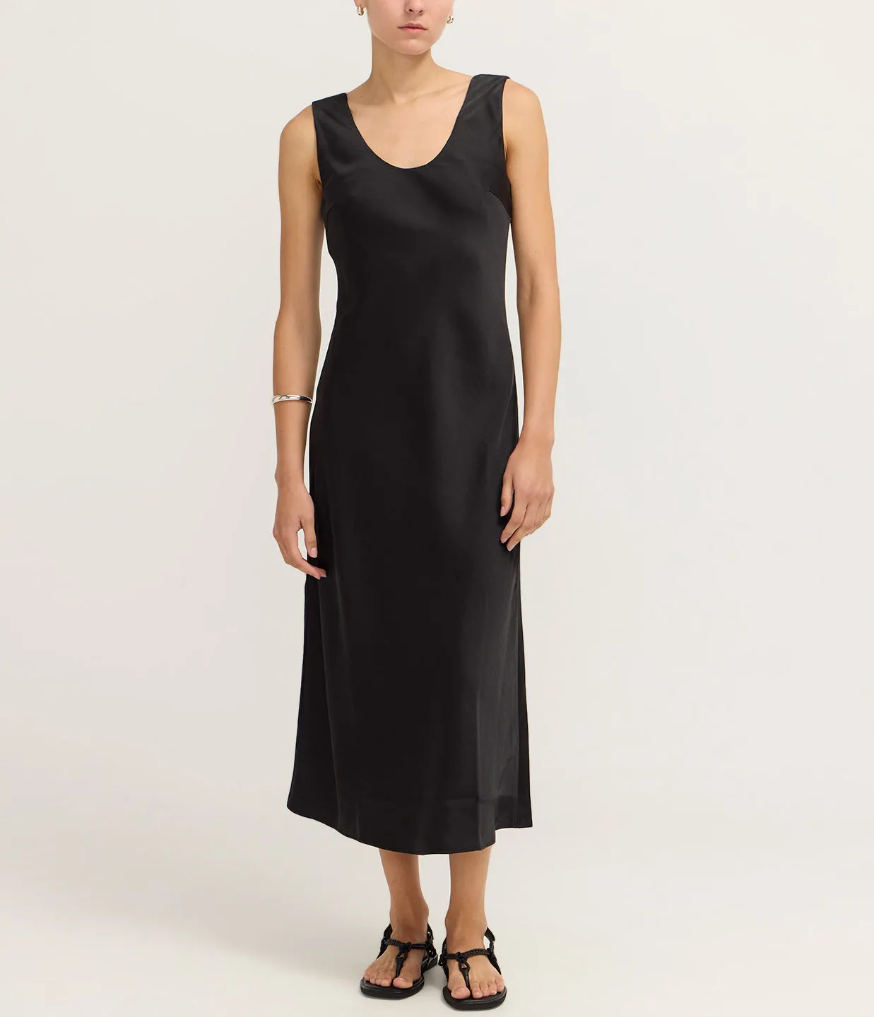 Sasumma Slip Dress in Black