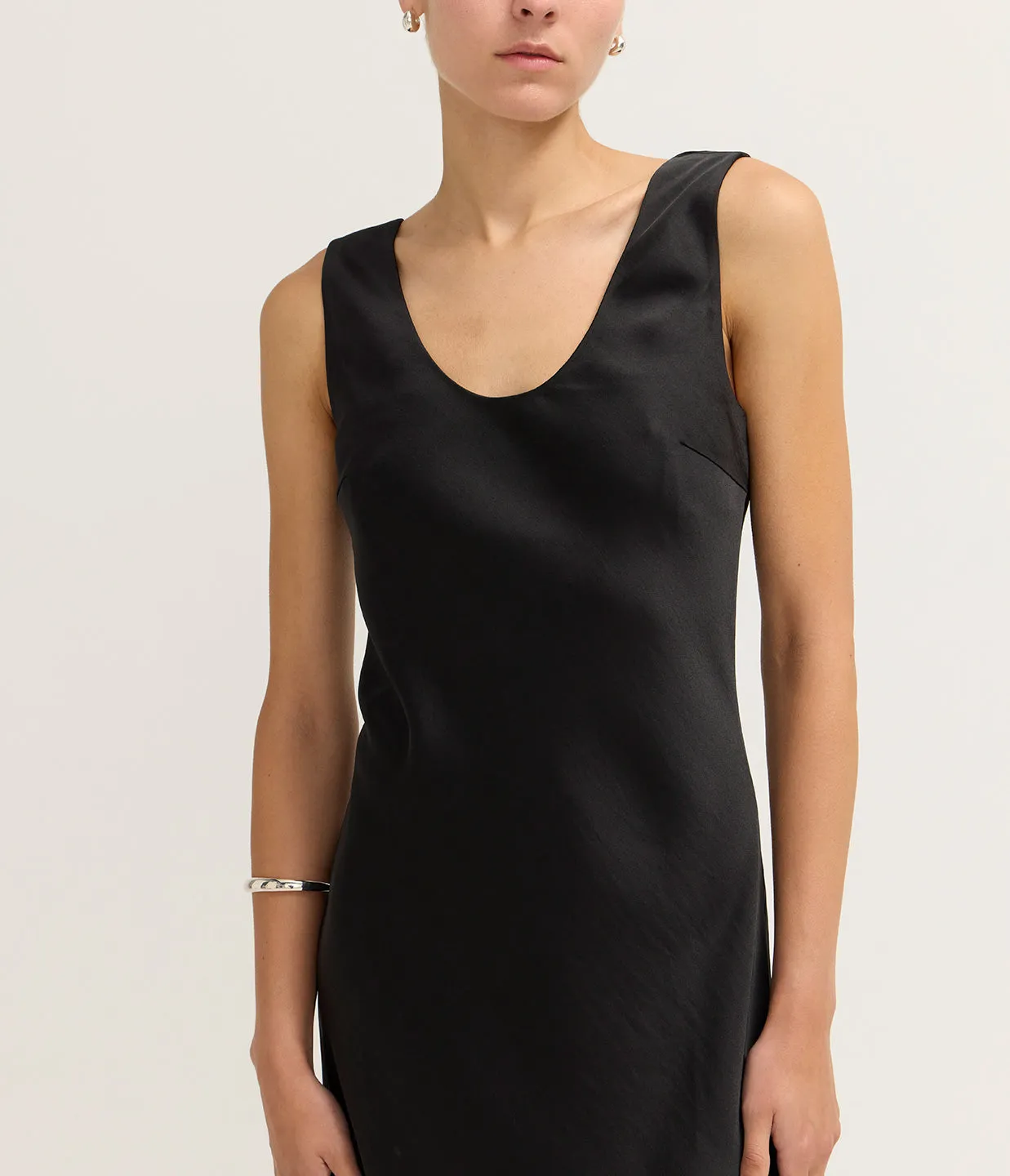 Sasumma Slip Dress in Black