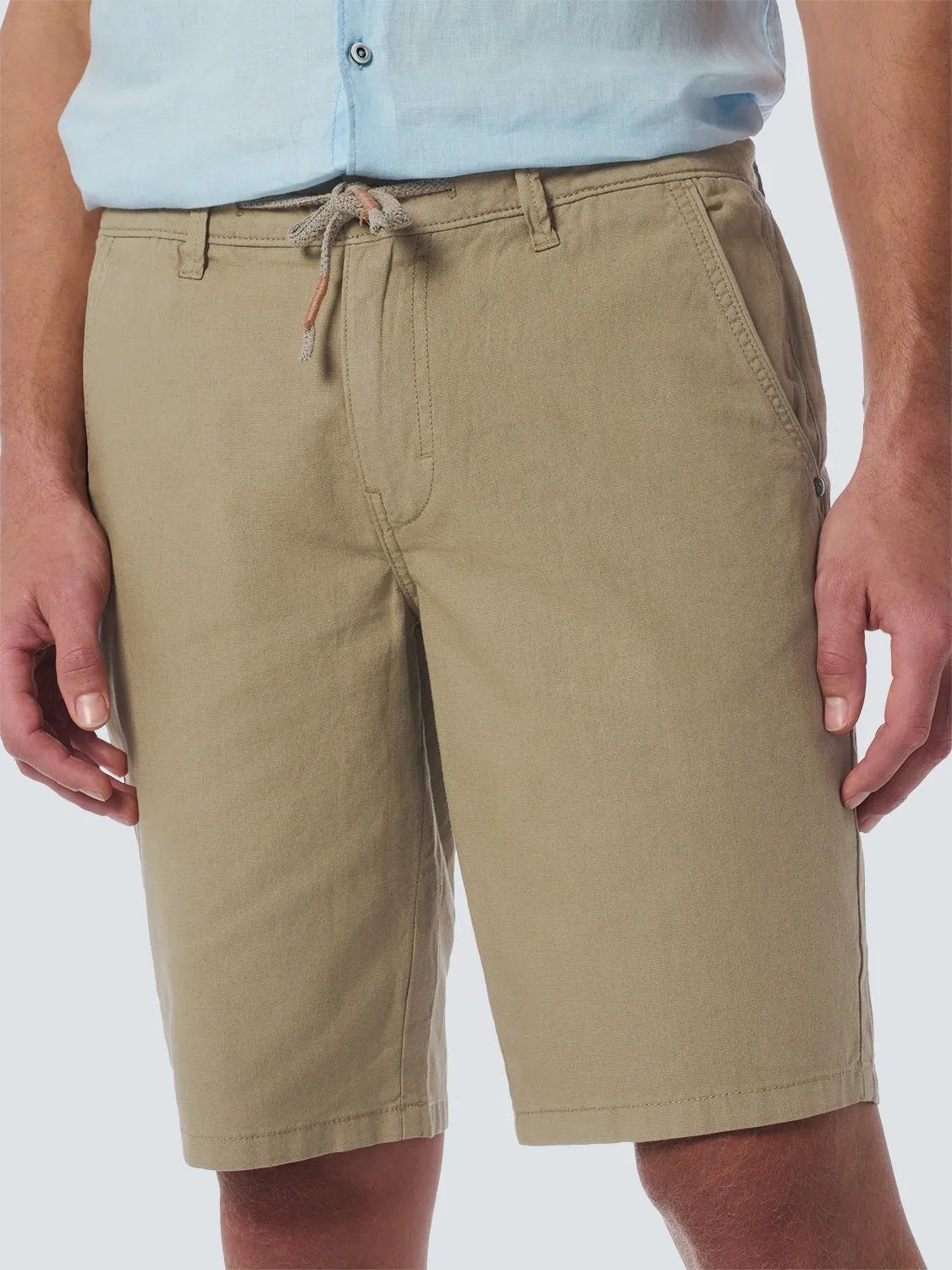Short With Linen Garment Dyed | Sand