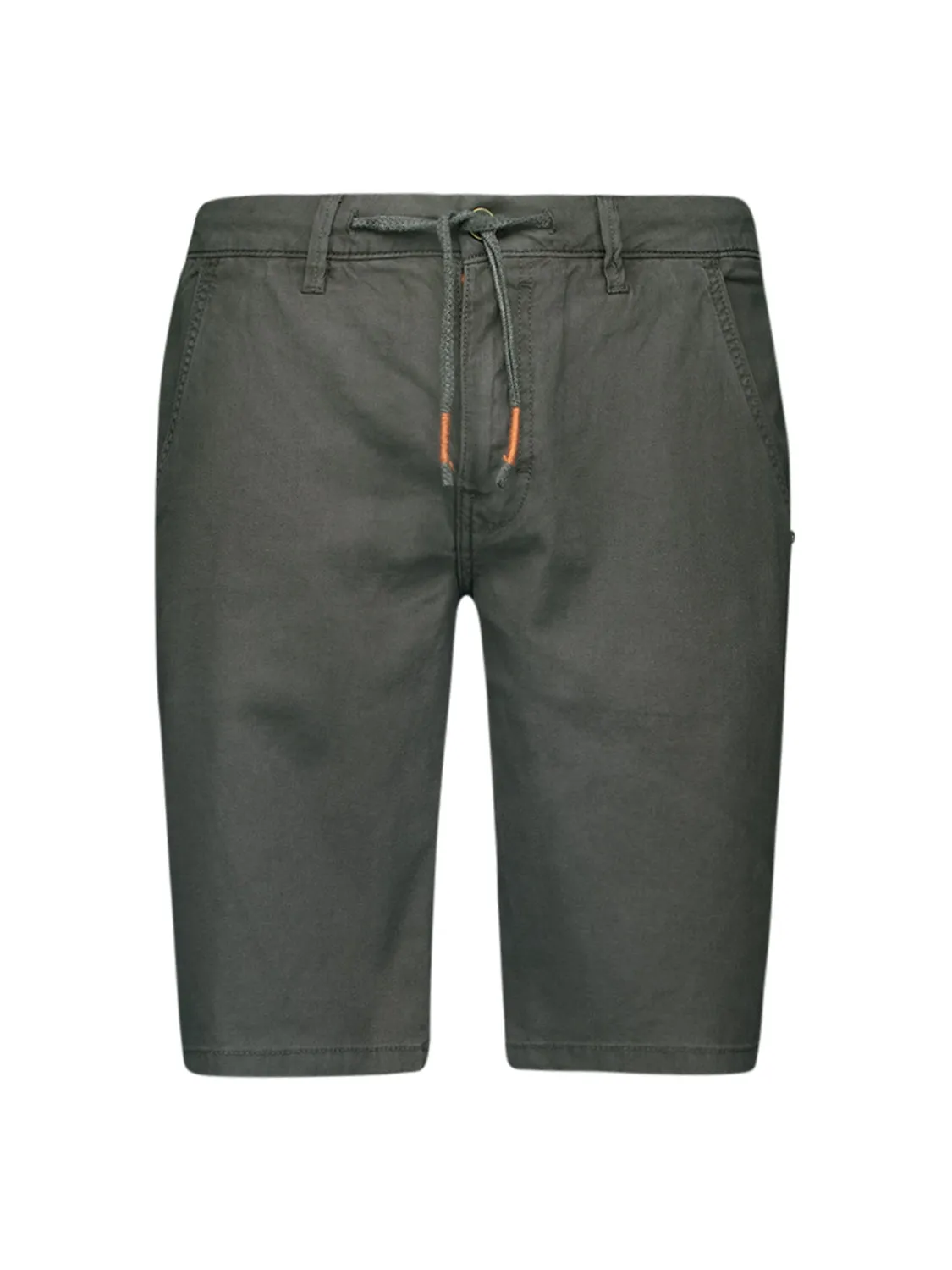 Short With Linen Garment Dyed | Steel