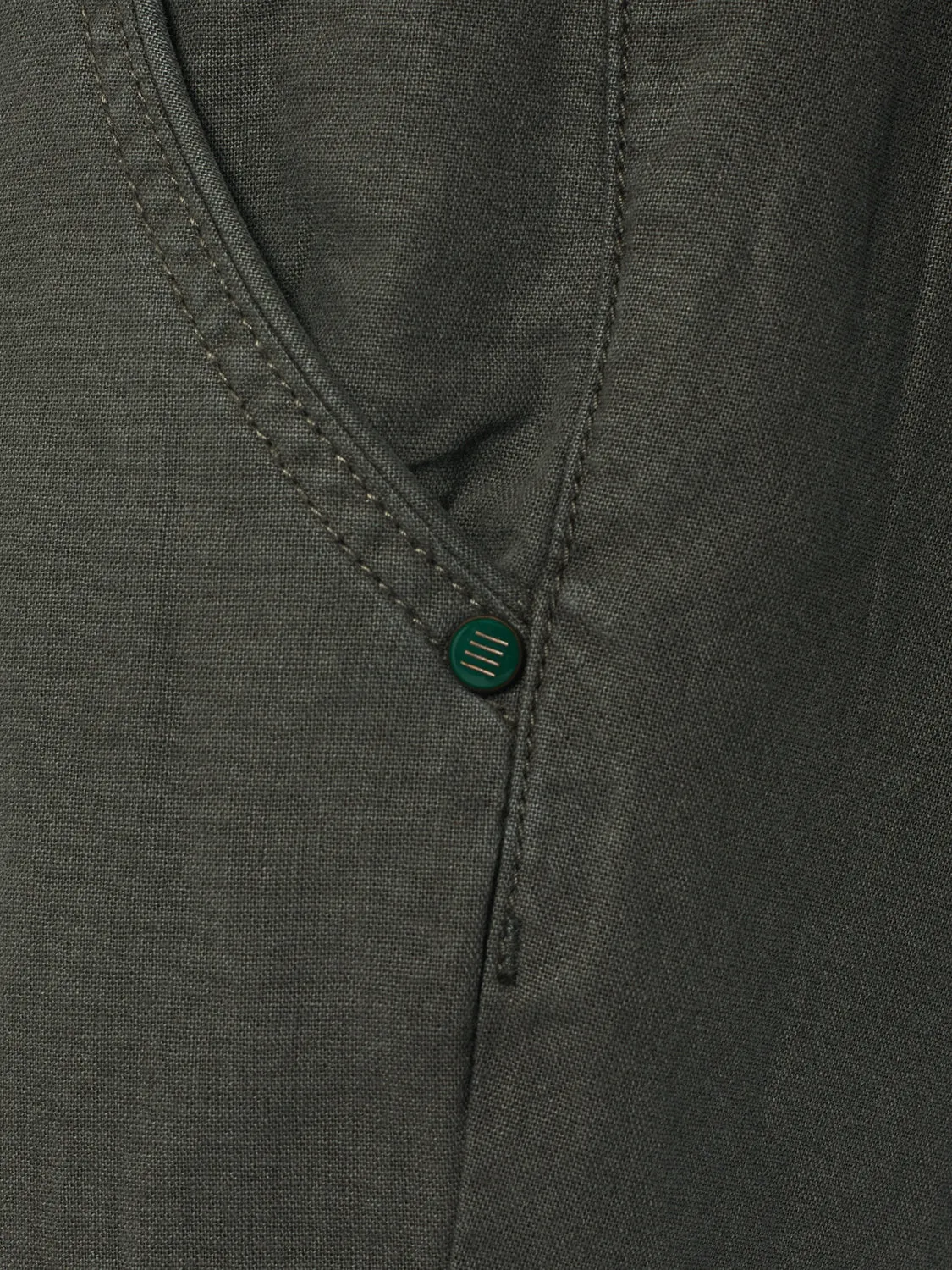 Short With Linen Garment Dyed | Steel