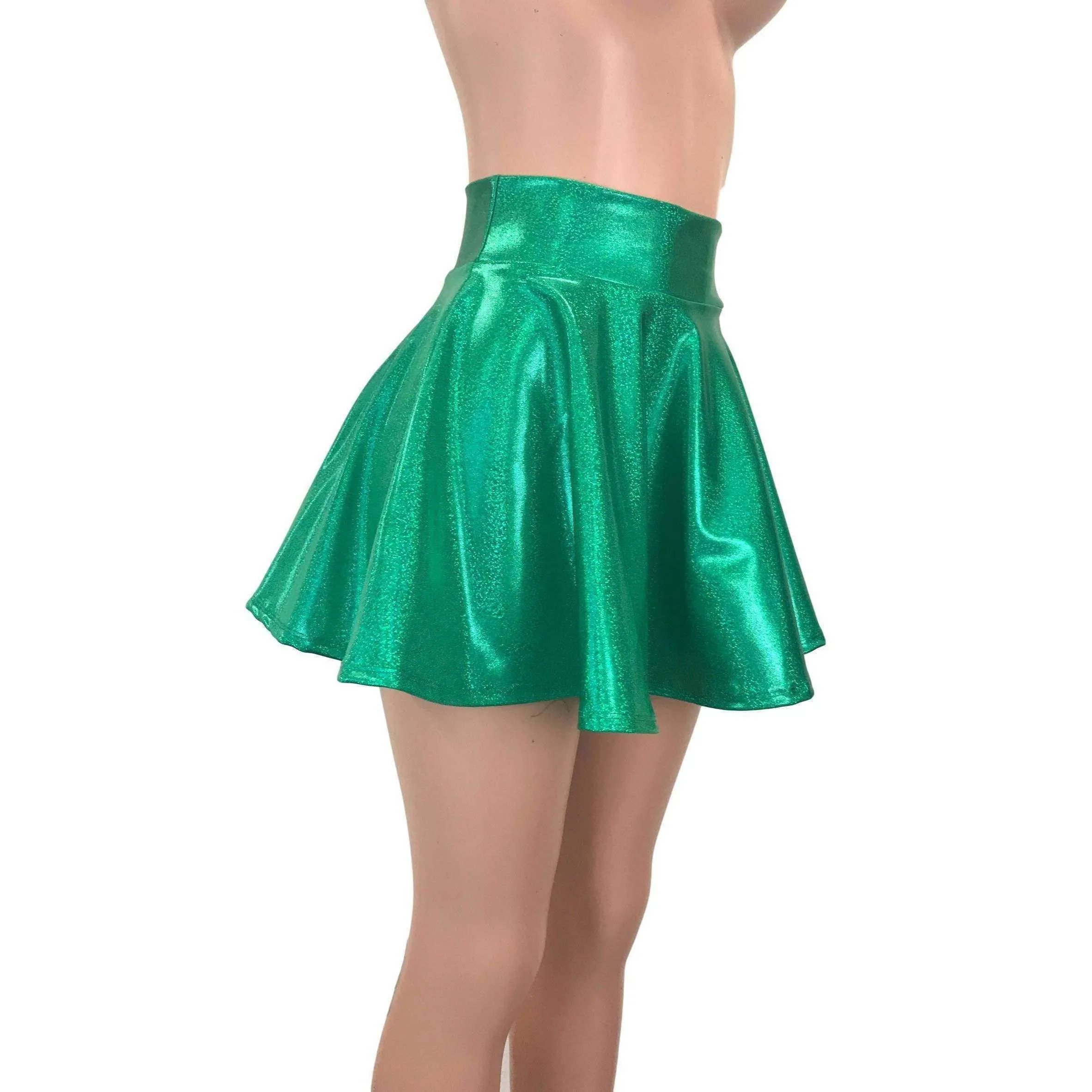 Skater Skirt - Green Sparkle