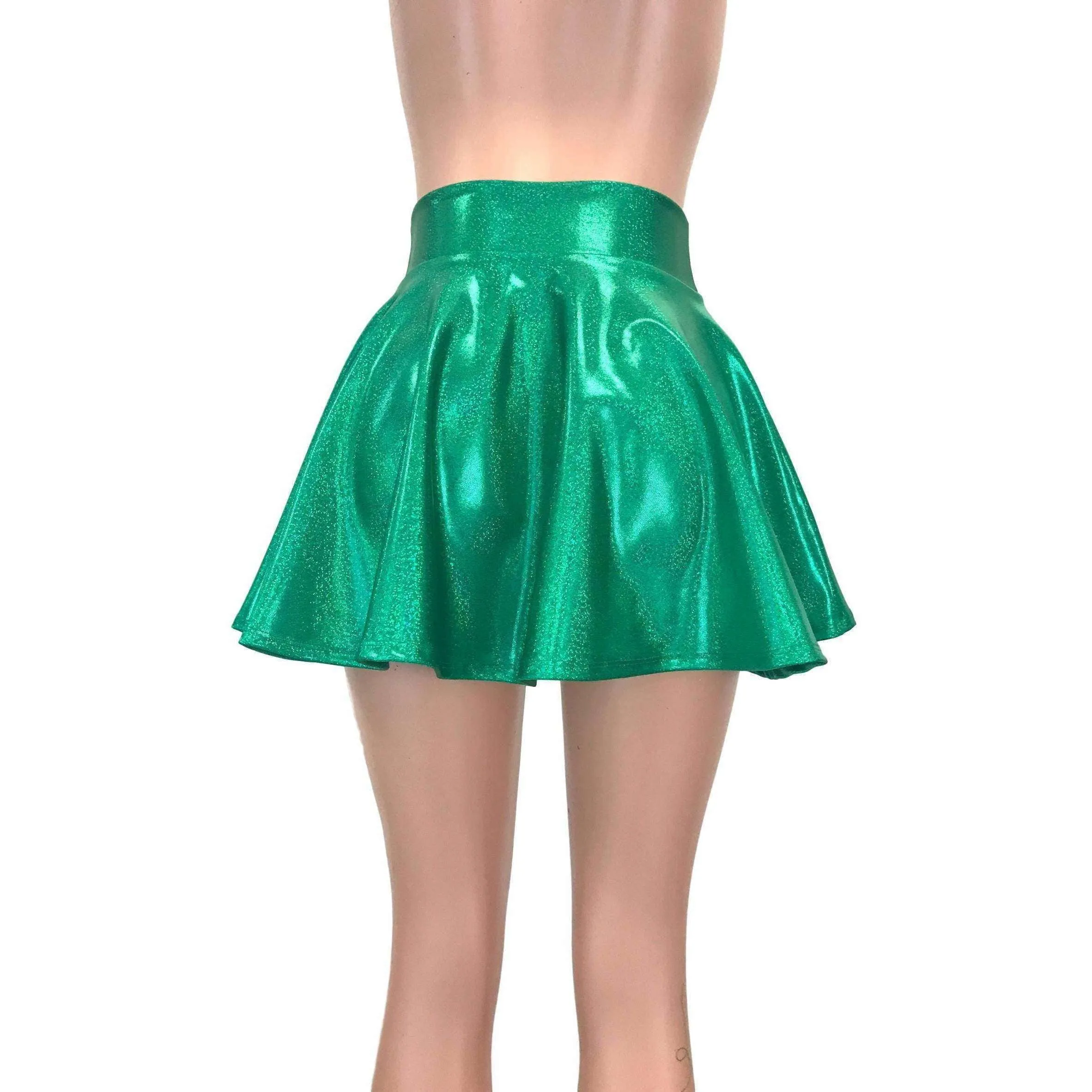 Skater Skirt - Green Sparkle