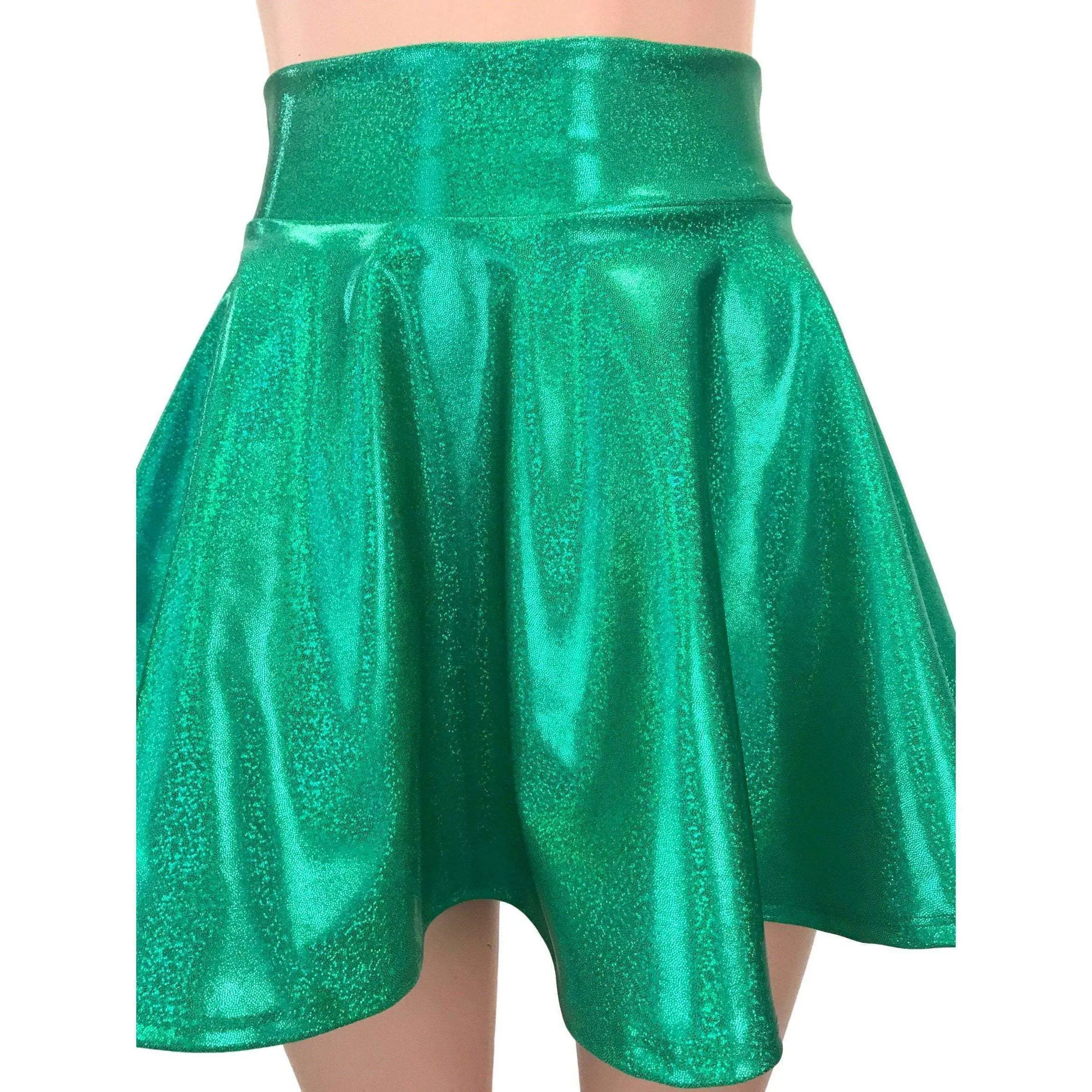 Skater Skirt - Green Sparkle