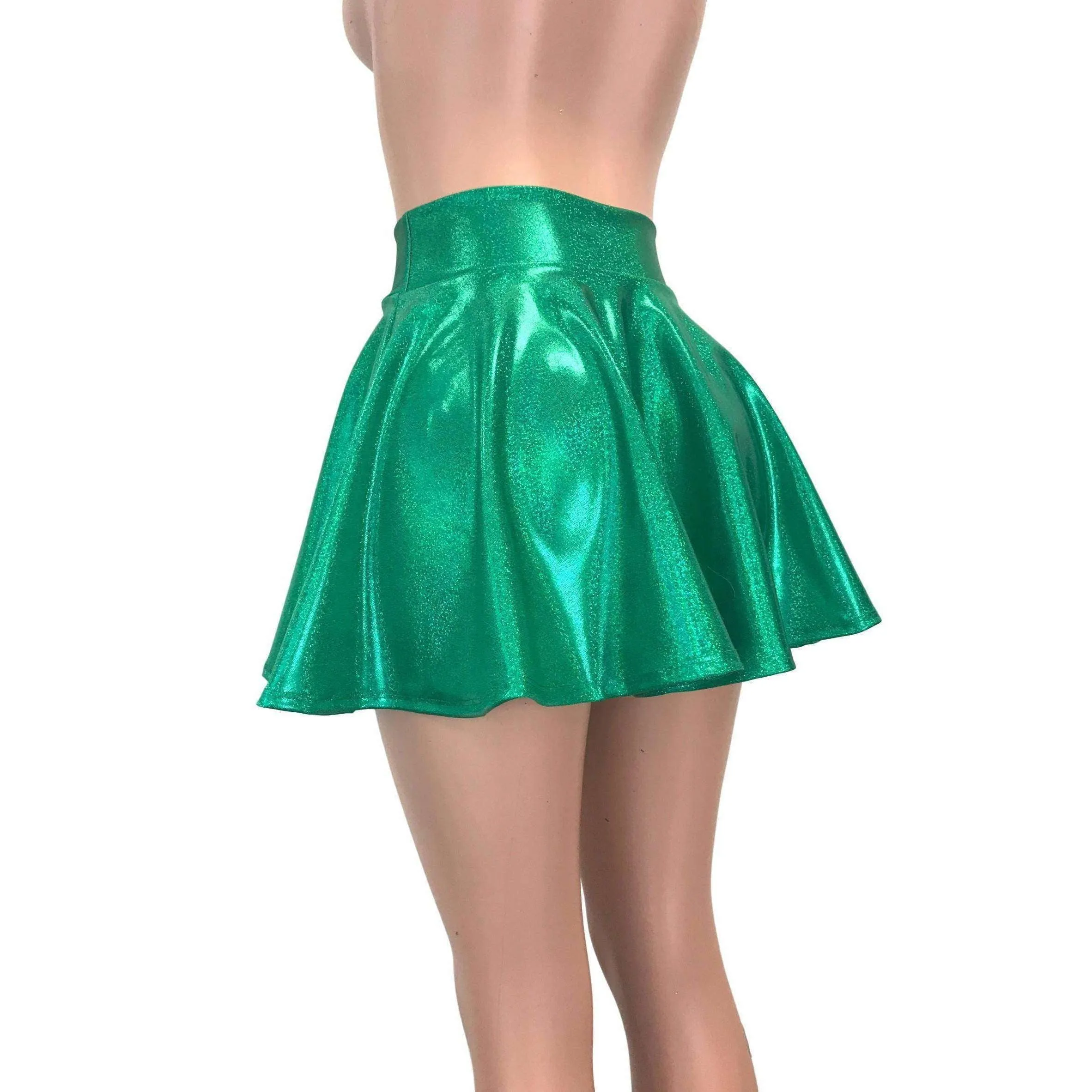 Skater Skirt - Green Sparkle