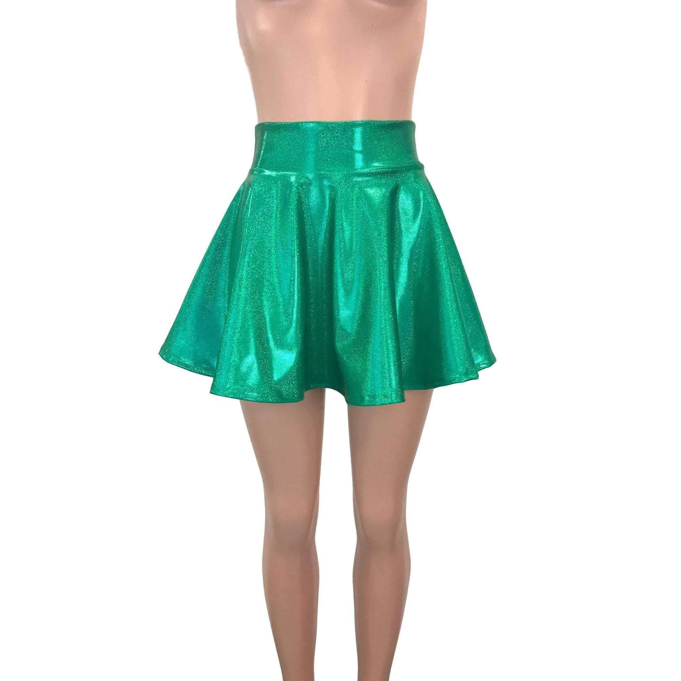 Skater Skirt - Green Sparkle