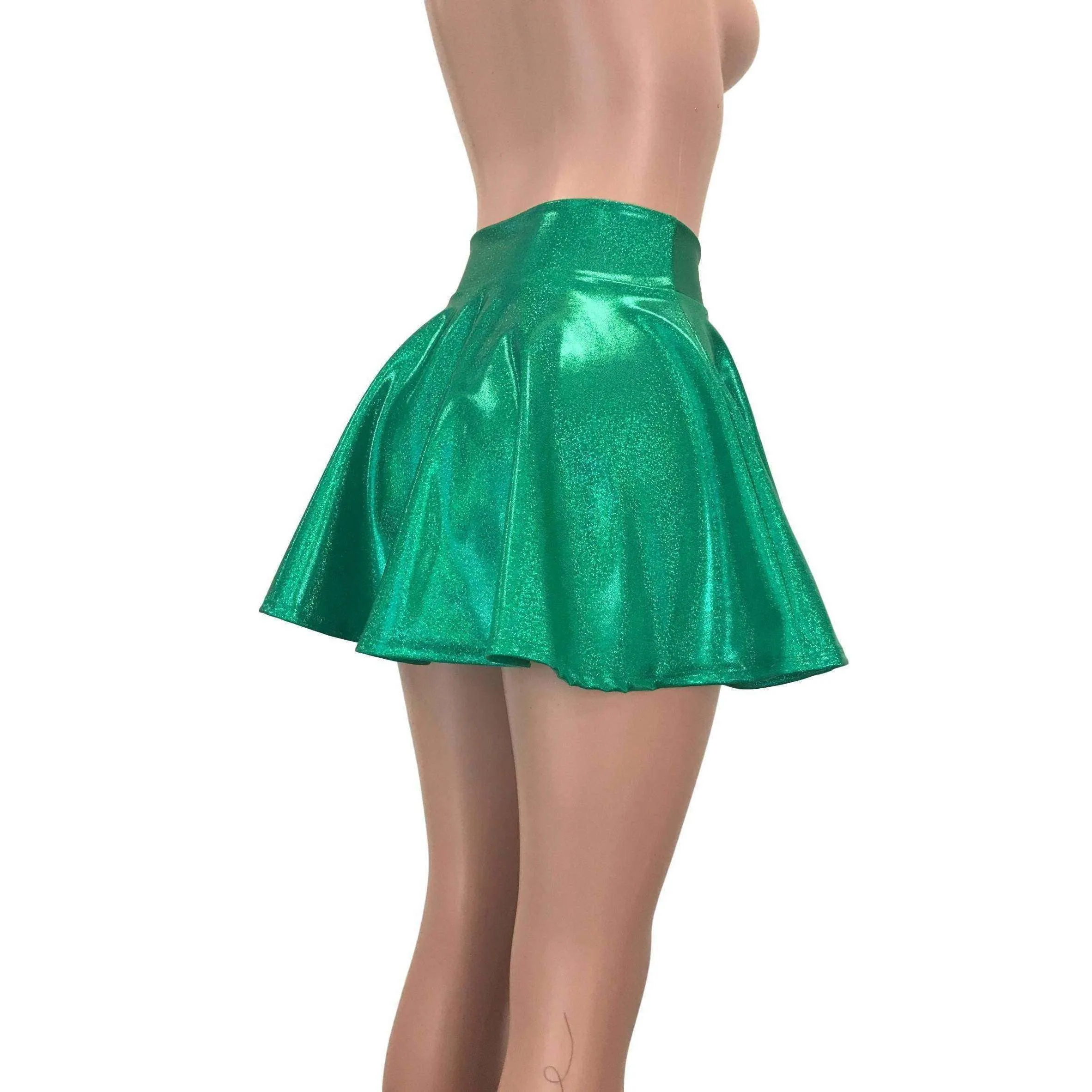 Skater Skirt - Green Sparkle