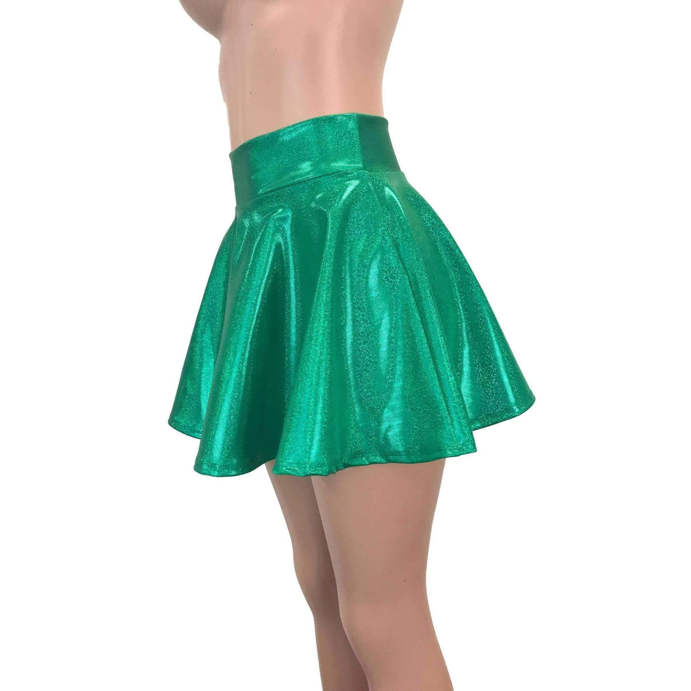 Skater Skirt - Green Sparkle