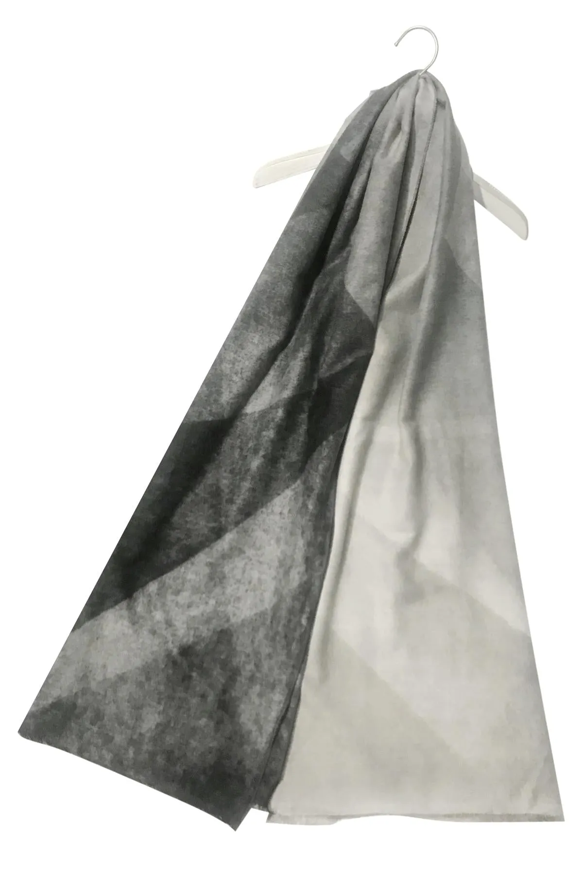 Soft Geo Print Wool Scarf