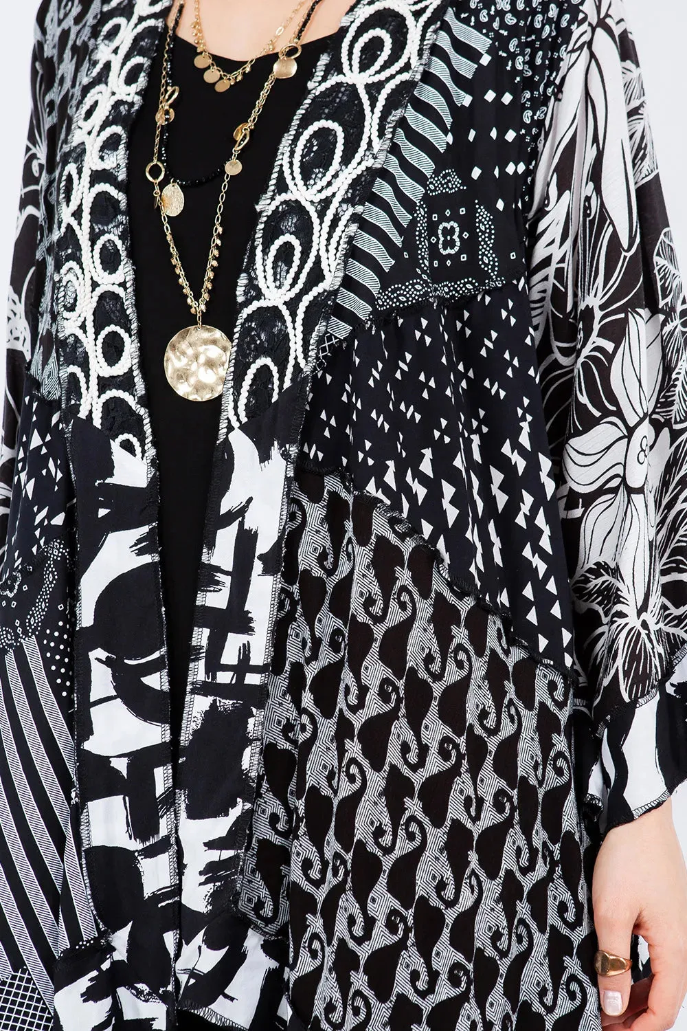 Sterling Style Short Butterfly Jacket - 5888SBJ BLK/MULTI