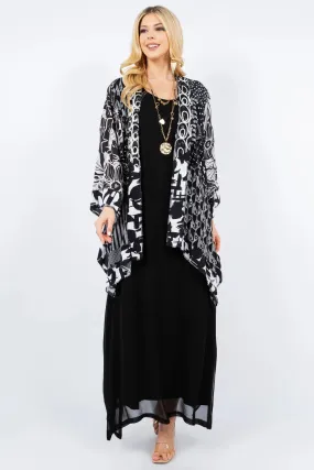Sterling Style Short Butterfly Jacket - 5888SBJ BLK/MULTI