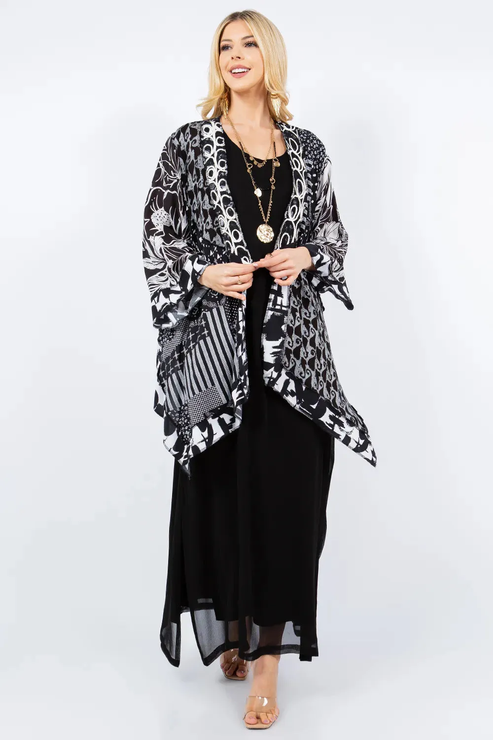 Sterling Style Short Butterfly Jacket - 5888SBJ BLK/MULTI