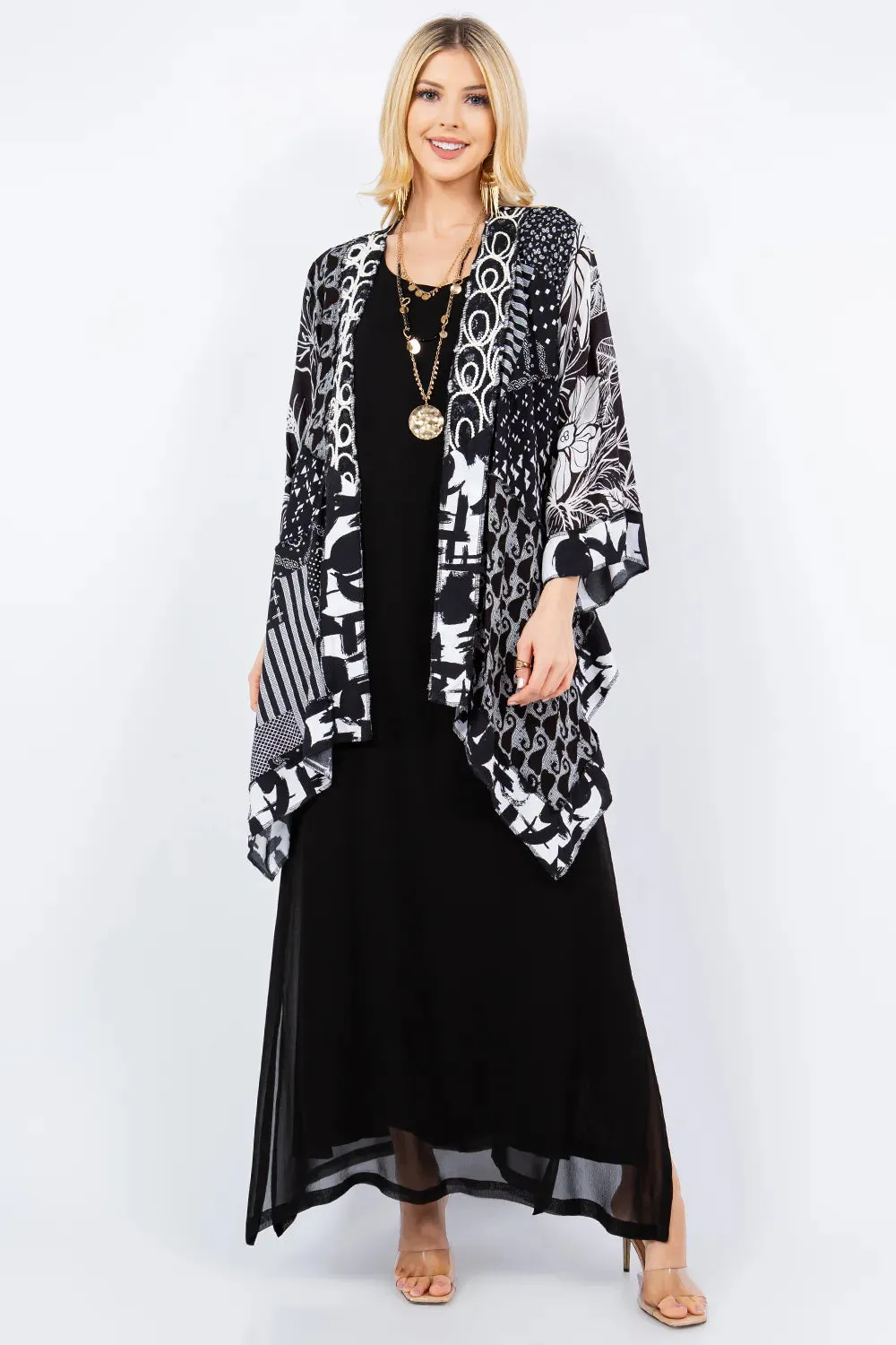 Sterling Style Short Butterfly Jacket - 5888SBJ BLK/MULTI