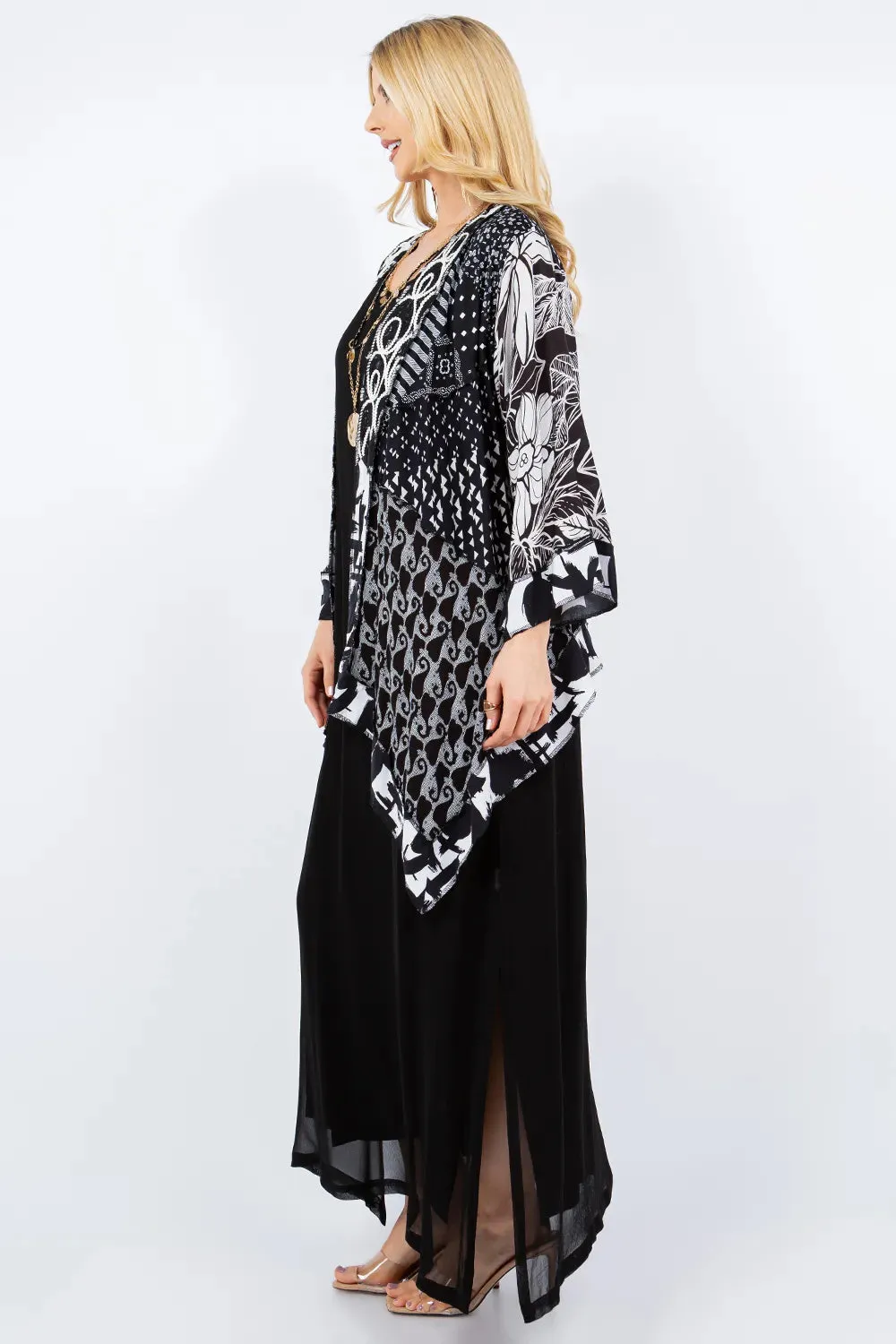 Sterling Style Short Butterfly Jacket - 5888SBJ BLK/MULTI