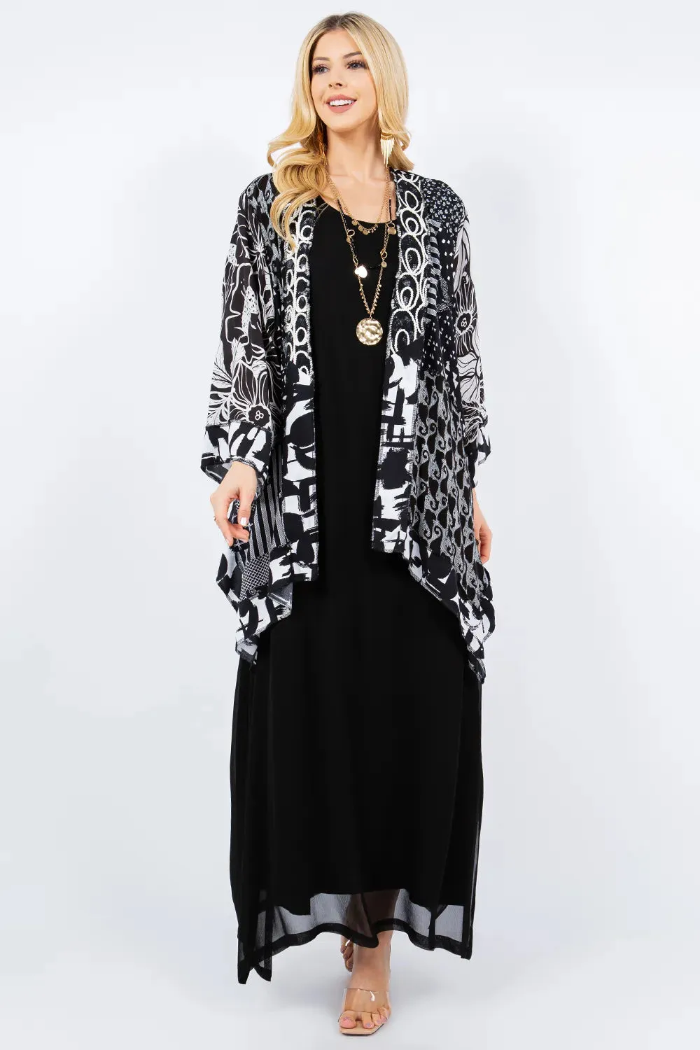 Sterling Style Short Butterfly Jacket - 5888SBJ BLK/MULTI