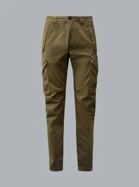 Stretch Sateen Army Green