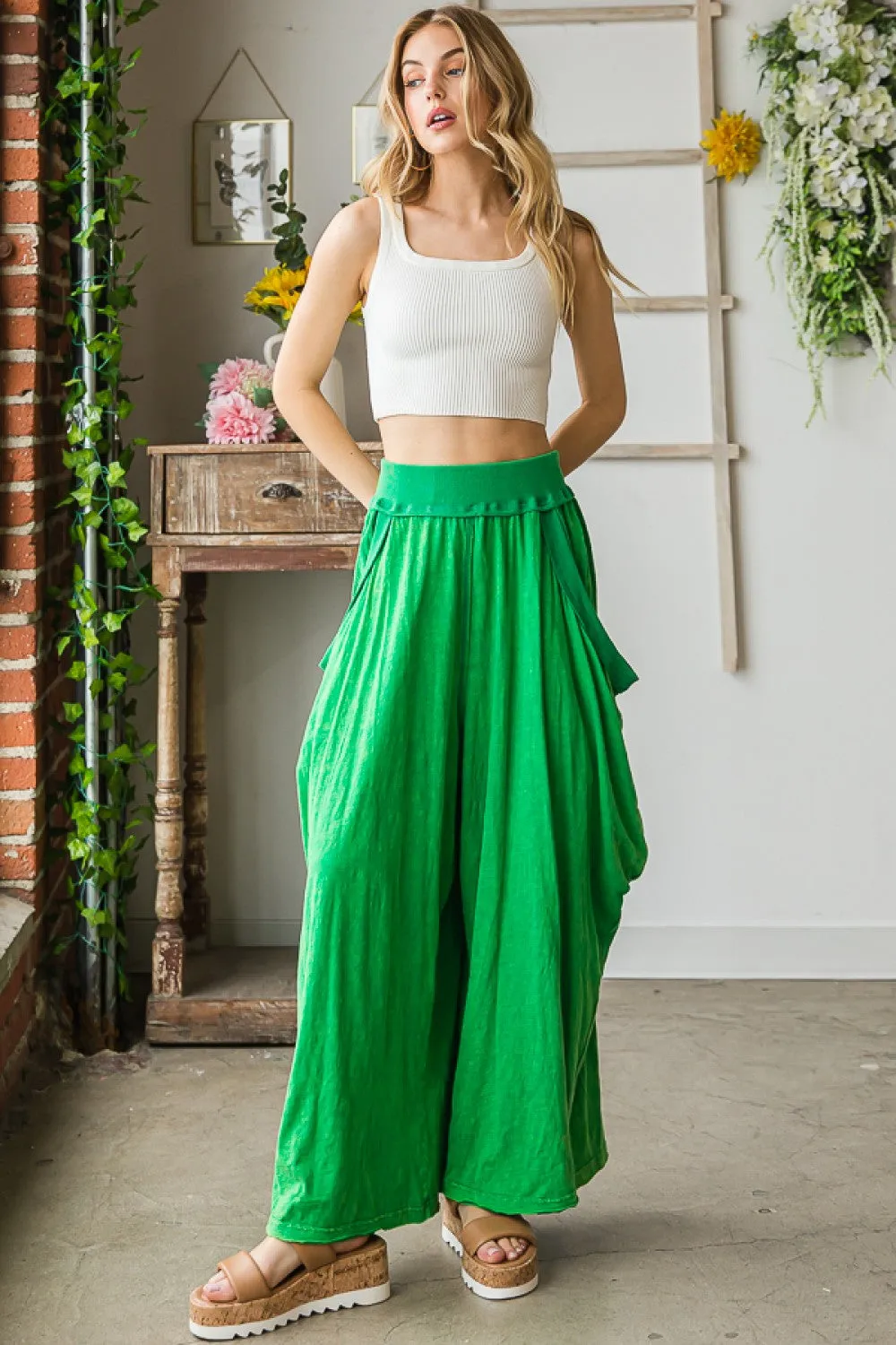 Summer Slumbers Jetty Harem Slouchy Wide Leg Pants