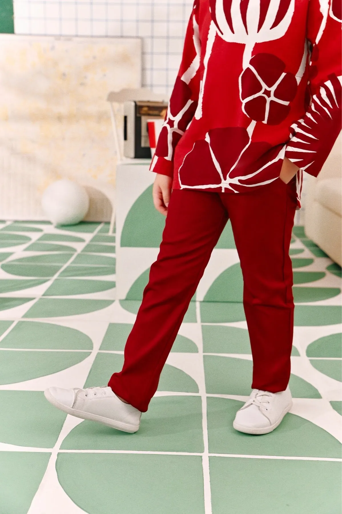 The Perfect Slim Fit Pants - Maroon