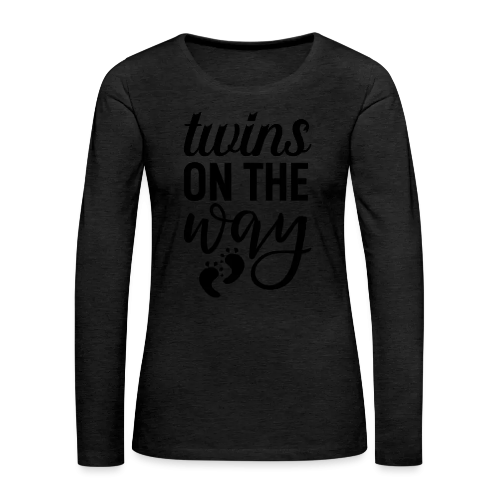Twins On The Way Women's Premium Long Sleeve T-Shirt