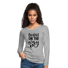 Twins On The Way Women's Premium Long Sleeve T-Shirt