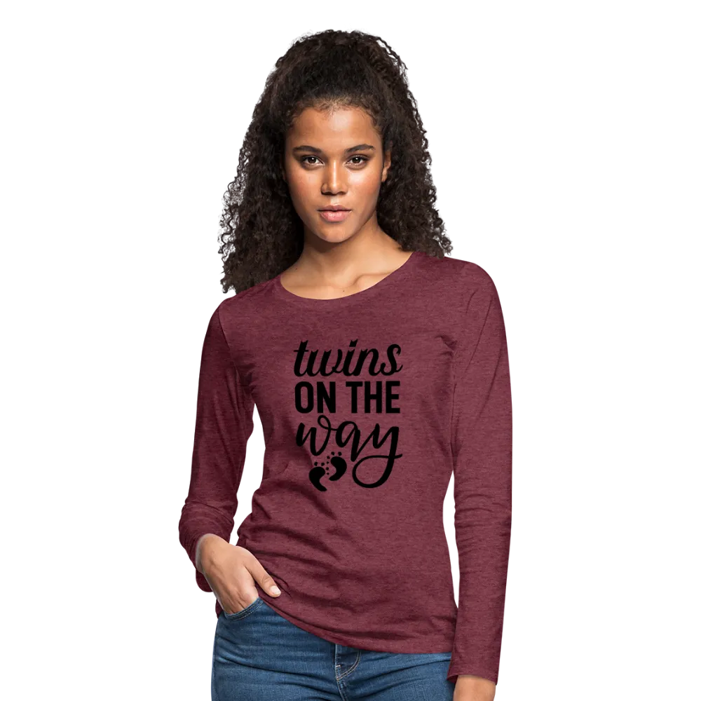 Twins On The Way Women's Premium Long Sleeve T-Shirt