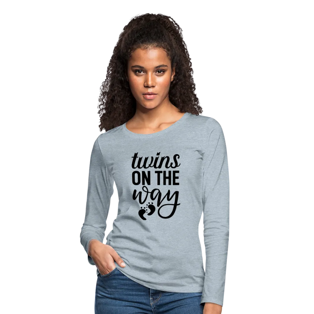 Twins On The Way Women's Premium Long Sleeve T-Shirt