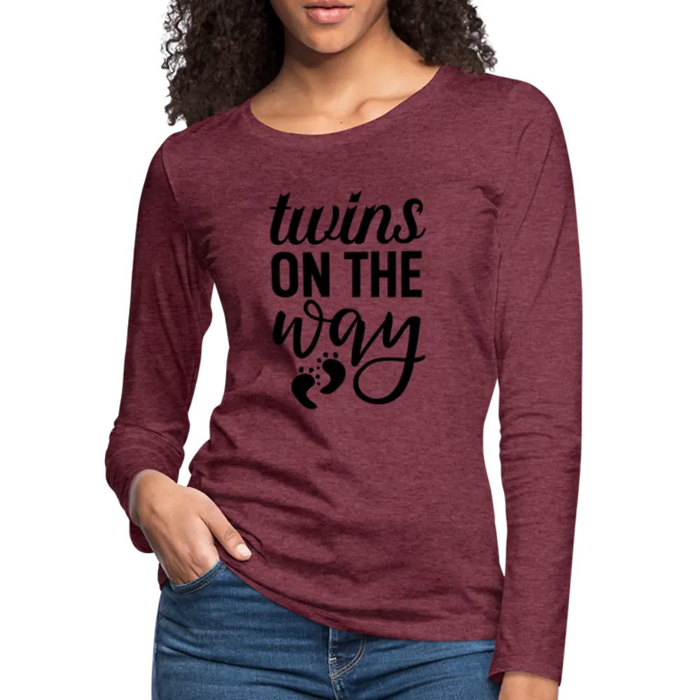 Twins On The Way Women's Premium Long Sleeve T-Shirt