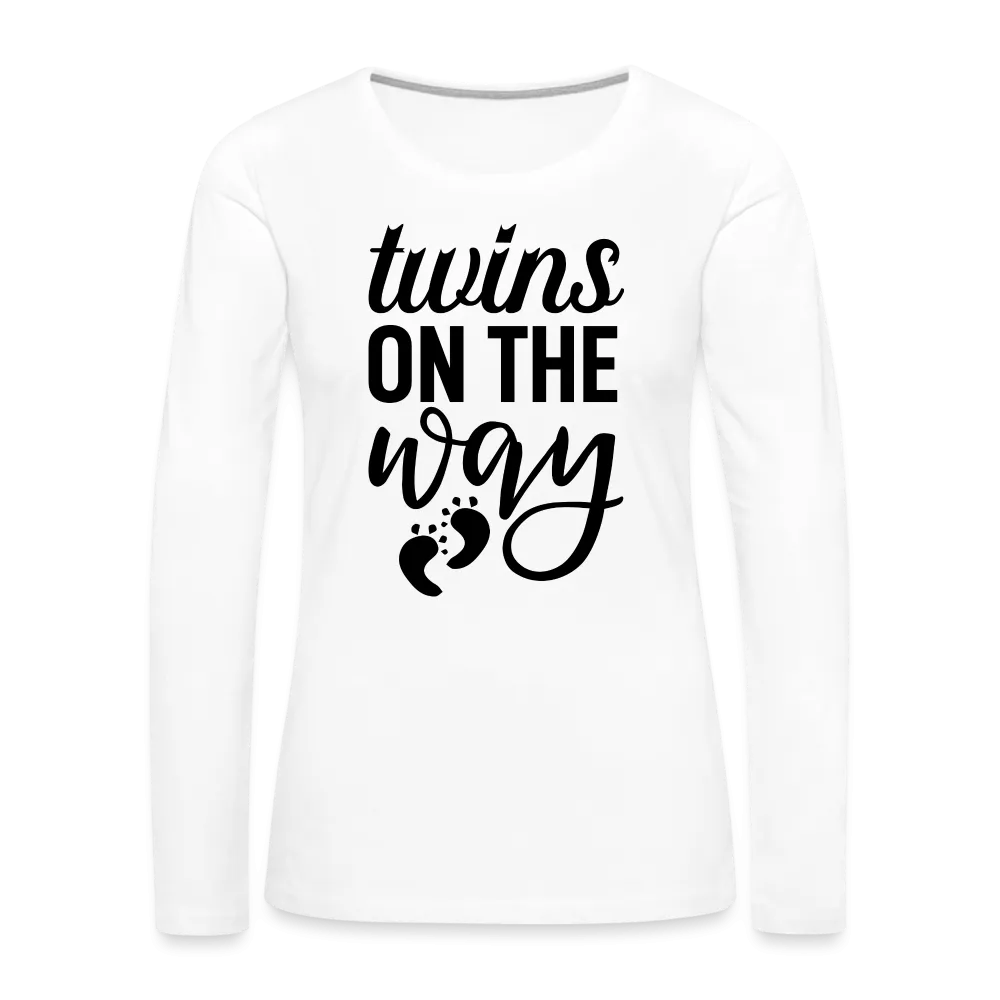 Twins On The Way Women's Premium Long Sleeve T-Shirt