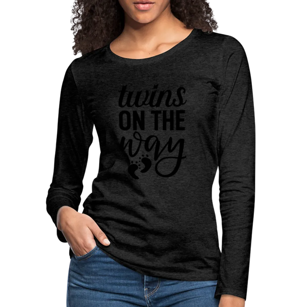 Twins On The Way Women's Premium Long Sleeve T-Shirt