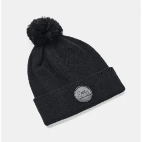 Under Armour Mens Driver Pom Beanie Black