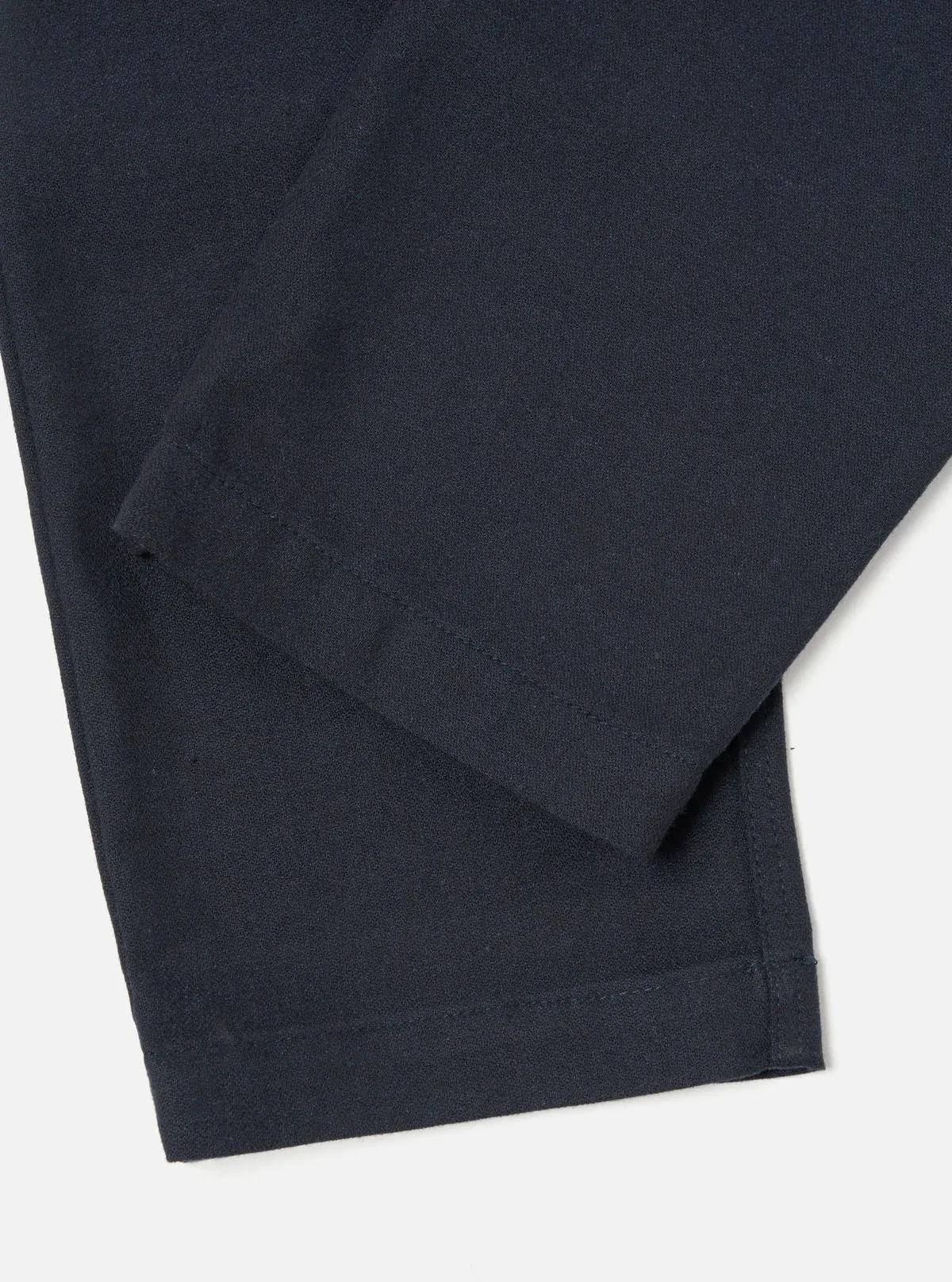 UNIVERSAL WORKS Military Chino in Navy Upcycled Italian Tweed