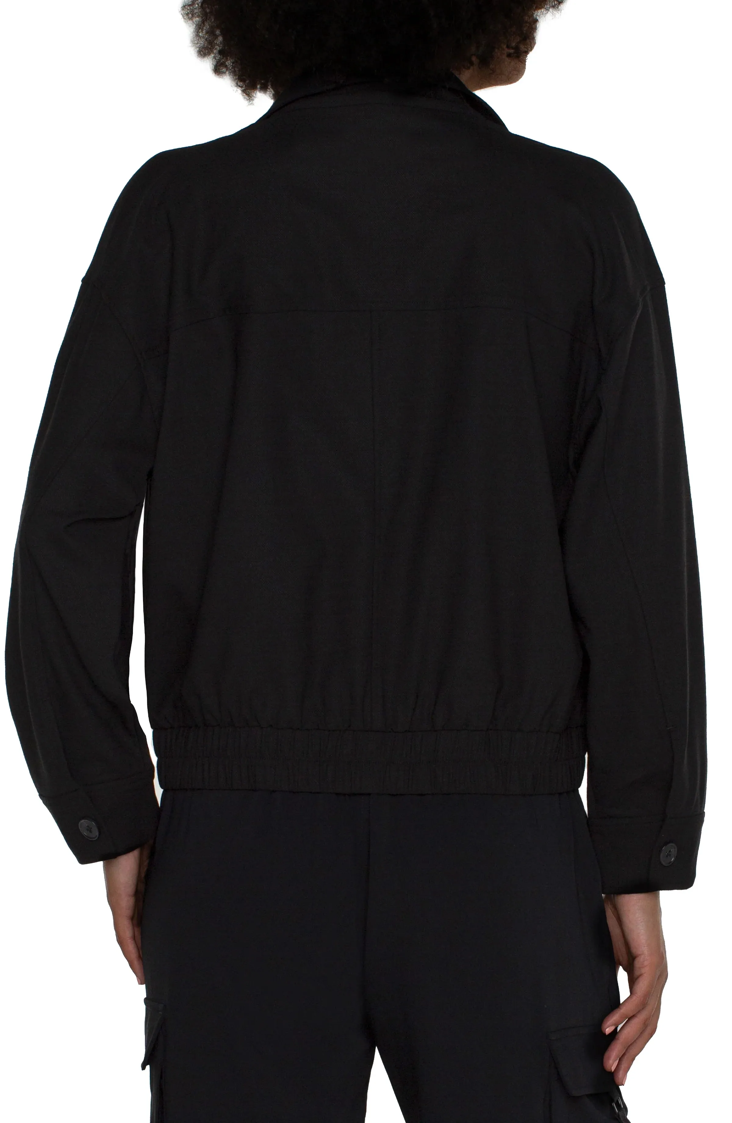 Utility Jacket With Cinch Hem